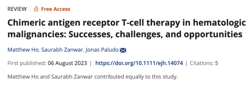 John Gordon: Dual “ON/OFF”-switch CARs offer a safer CAR T cell therapy